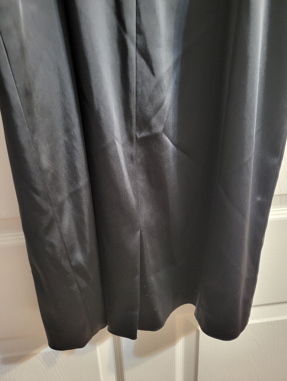 NWT Tahari Classic Midnight Navy Blue Off-Shoulder Midi Dress - Picture 13 of 13